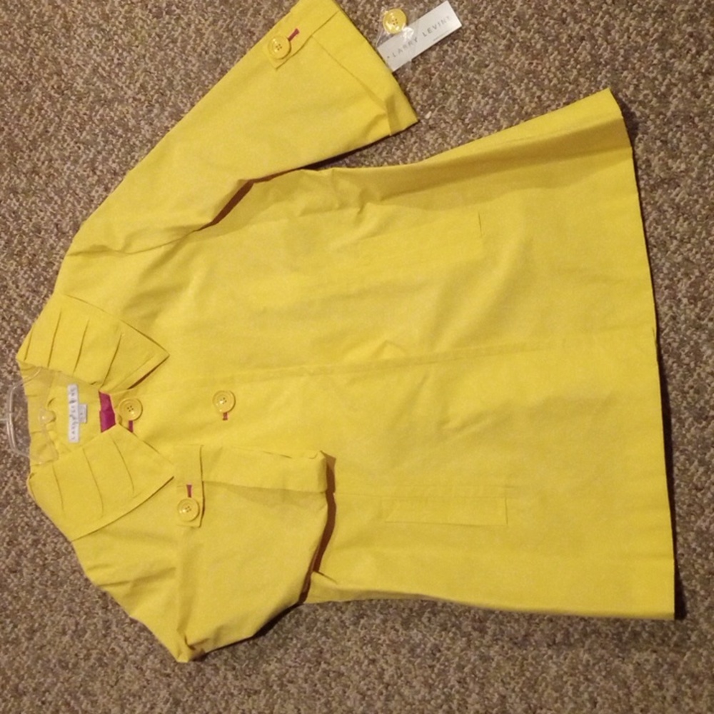 Larry Levine Women's yellow Spring Jacket Size Large